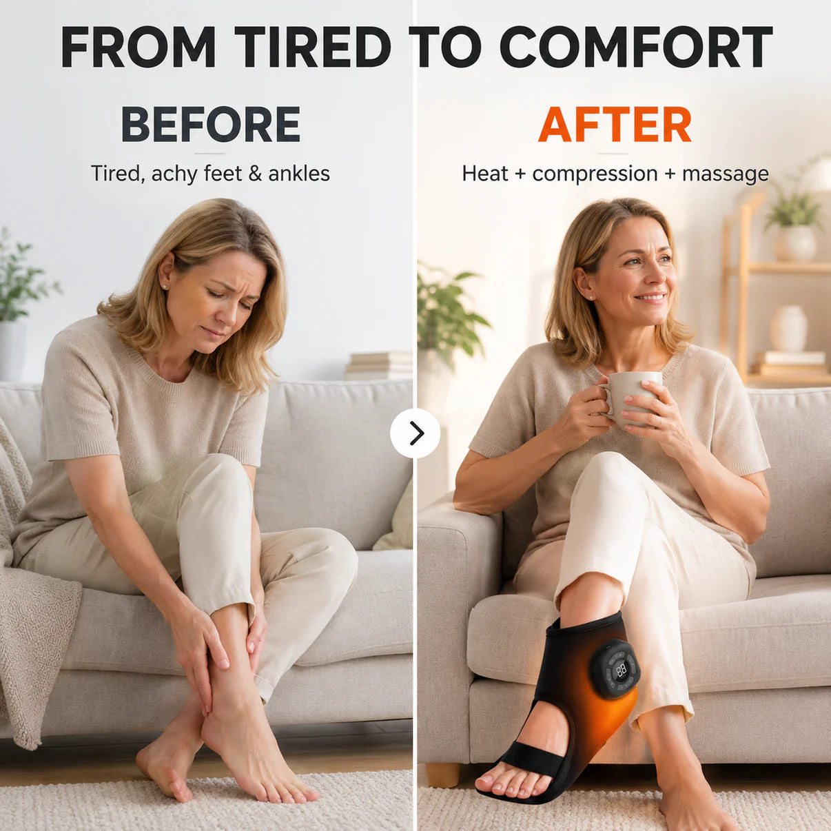 KODAQ - Heated Foot & Ankle Compression Massager